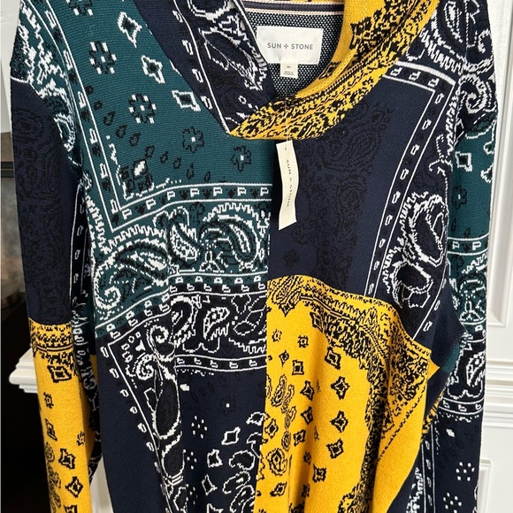 Other - Sun + Stone Multicolor Patterned Sweater